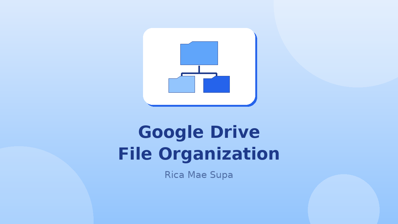 Digital File Organization — Google Drive System